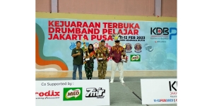 Tim Drum Band Juara 2 Kategori &quot;Military Band&quot; Tingkat Pelajar Se-Jakarta